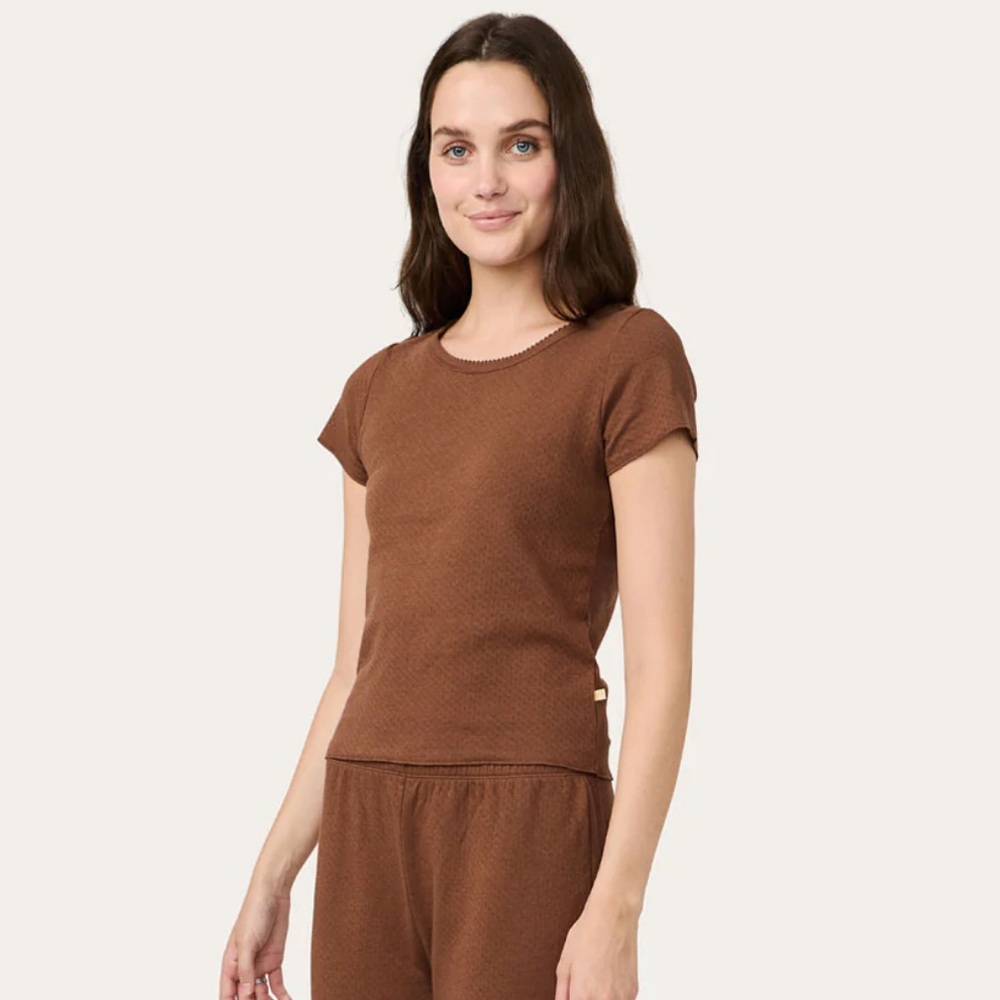 Cozyland Baby Jean Tee in Hot Cocoa